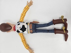 Disney Pixar Thinkway Toy Story Woody Pull String Talking Doll 15” NO HAT, WORKS