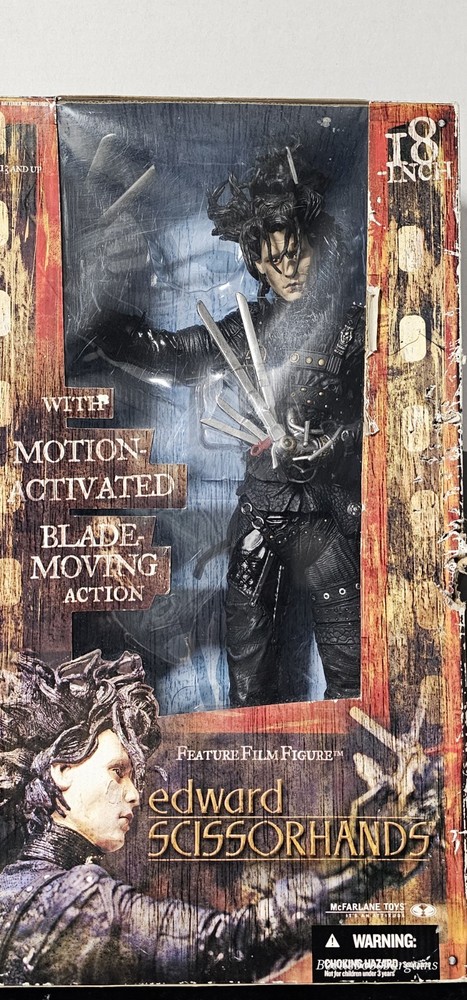 Vntg 2002 McFarlane Movie Maniacs Edward Scissorhands 18″ Action Figure