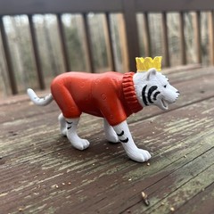 Ankyo Kidcore Whimsical Multicolor Circus Animal Tiger Figure Toy, Cake Topper