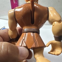 Disney Hercules Action Figure Lot (2) Plastic Figures w/ Sword & Base