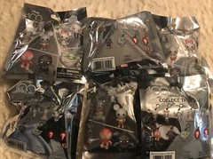 Disney 100 Series 1 Figural 3D Bag Clip Lot of 6 New Sealed Blind Bags