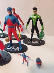 DC Direct JLA Action Figures Complete Set Of 5 Superhero Figures plus The Atom