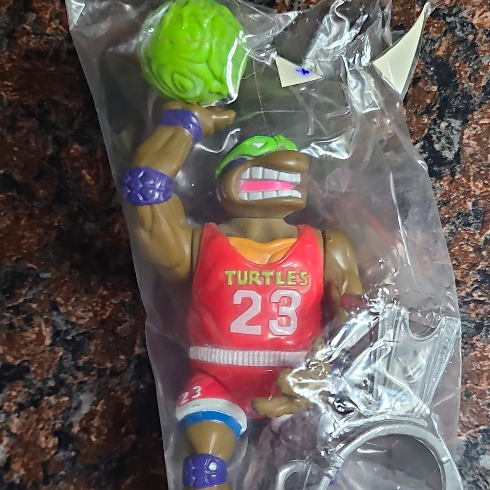 Teenage Mutant Ninja Turtles Basketball Action Figure w/ Ball & Hoop