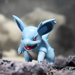 Pokemon Nidoqueen Nidoking Evolution PVC Figure Set Mini Anime Model 2-6cm
