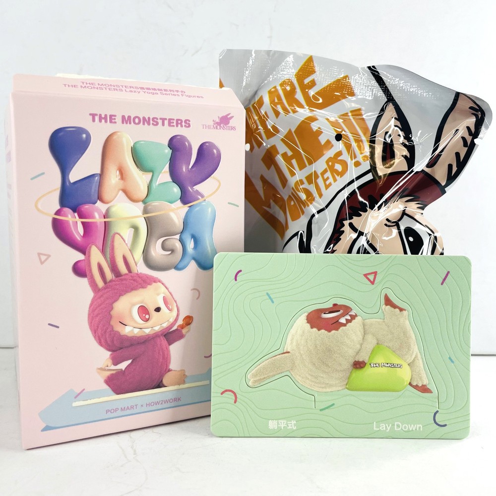 POP MART x Labubu The Monsters Lazy Yoga Series Figure Dolls Toy – Lay Down