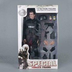 1/6 Soldier Action Figure 12″ SWAT Black Uniform Model Military Army Suit Toys