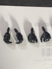 Valaverse Action Force 4 Sets of Black Gloved Hands 6″ Figures “I SHIP DAILY”
