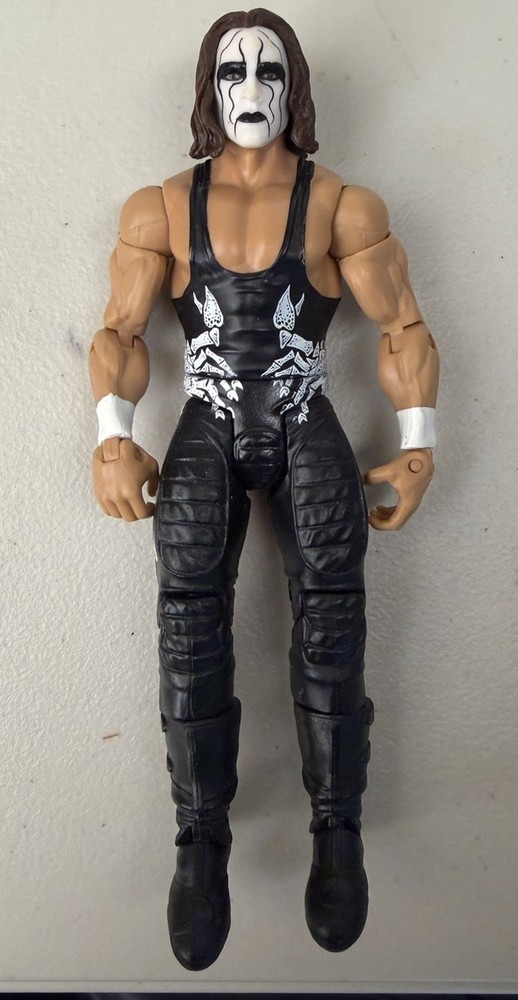 WWE STING The Crow Mattel Basic Series 55 Superstar WCW 2015 Wrestling Figure
