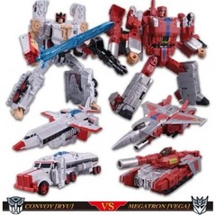 Transformers Street Fighter II x Optimus Prime Ryu vs Megatron M. Bison