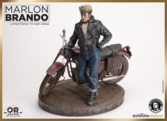 Infinite Statue Marlon Brando with Bike from The Wild One 1/6 Scale Statue New