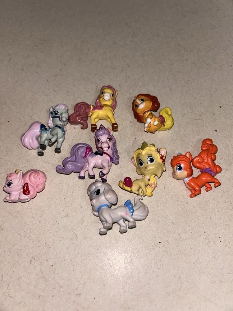 Disney Princess Palace Pets Lot of 8 Toys Figures Small Toys