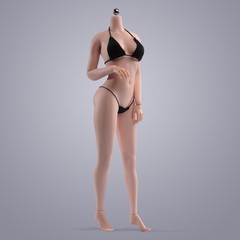 ANT AB001W 1:6 Female Large Bust Breast Body 12in Pale Skin Seamless Figure Toys