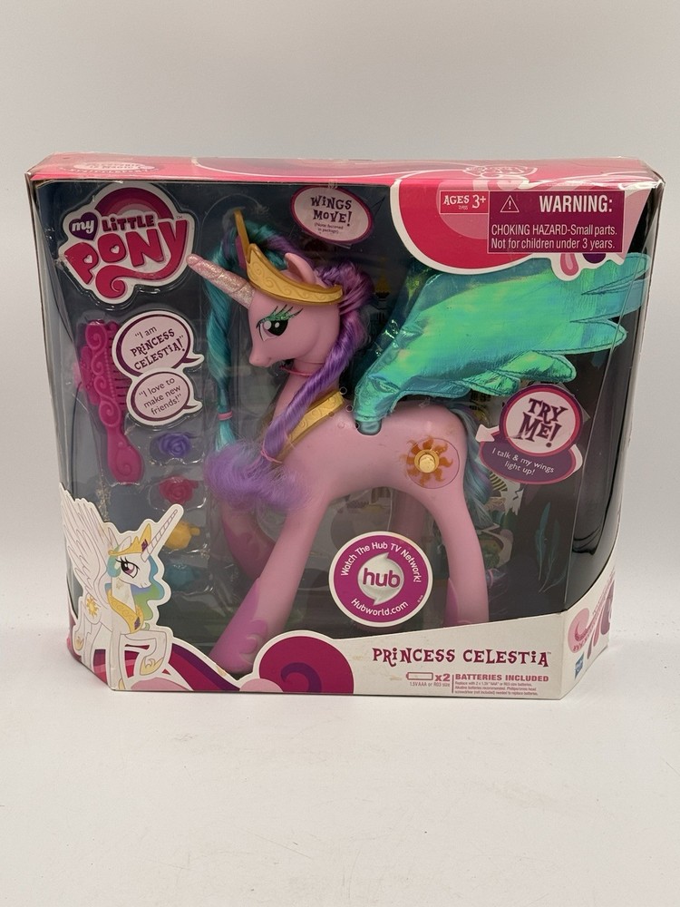 My Little Pony Friendship G4 Magic Princess Celestia Pink Lights Sounds Talking