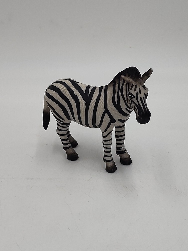 Vintage 1998 Schleich Zebra Toy Figure Play Zoo 3.25”