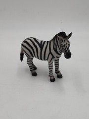 Vintage 1998 Schleich Zebra Toy Figure Play Zoo 3.25”