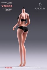 USA 1/6 Yi Ji Silicone Woman Action Figure Body YM503 Pale Suntan Tan Skin Toys