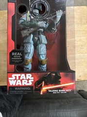 Disney Store Star Wars Force Awakens Authentic Talking Boba Fett New Red Box