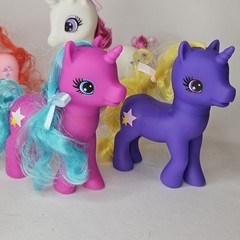 10x Gi-Go Wonder Pony Land Unicorns Lot Purple Pink Blue White Stars Bee Bolt