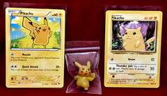 1.25in PIKACHU & 1in INKAY Pokemon Micro Mini figures & Corresponding Cards