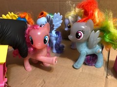 Hasbro My Little Pony Mixed Lot Mini & Large Figures Lot w/Accessories Rare