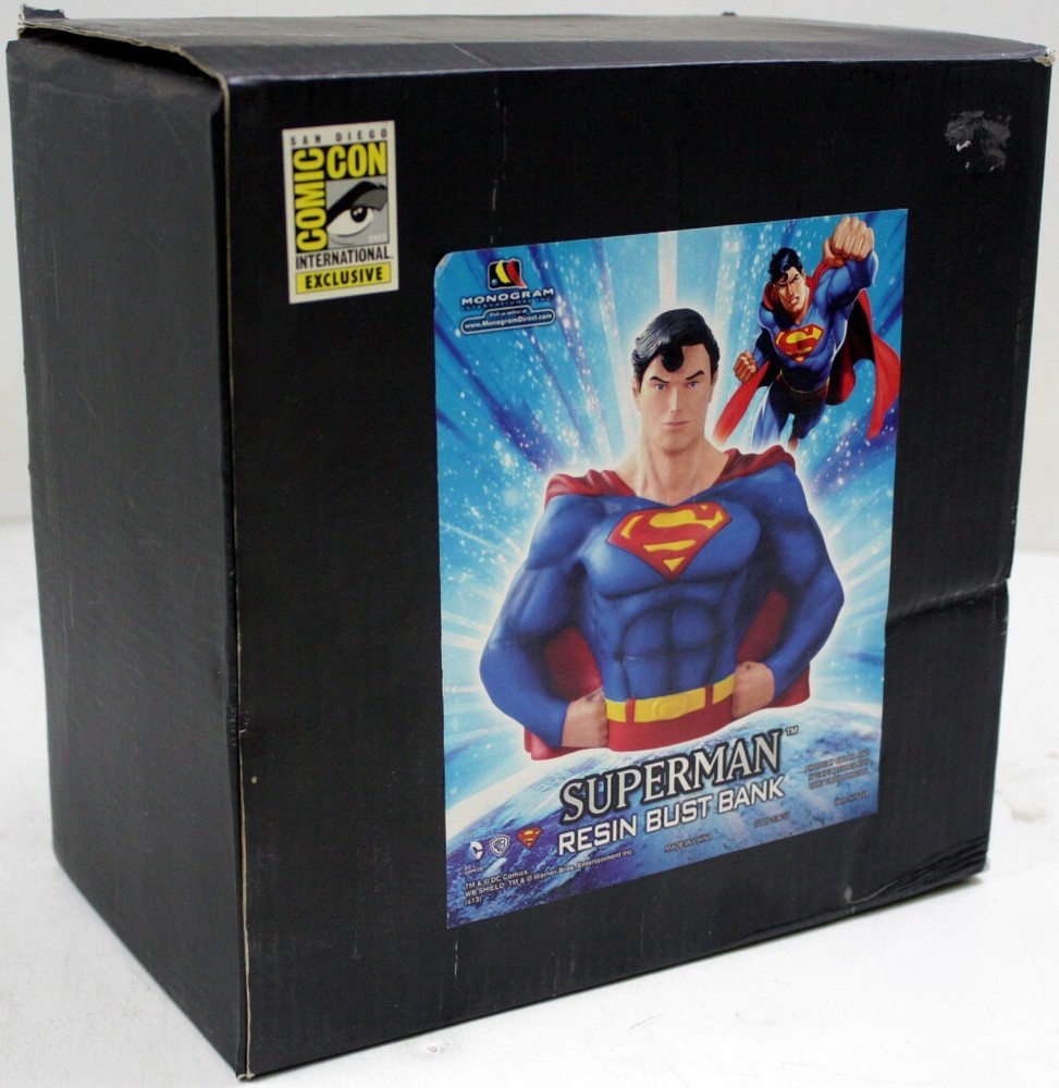 SDCC – Monogram International DC Superman Bust Coin Piggy Bank Limited 2013