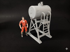 BATTLE DAMAGED WEATHERED FUEL TANK 1:18 3.75″ FIGURE DIORAMA ACCESSORY GI JOE