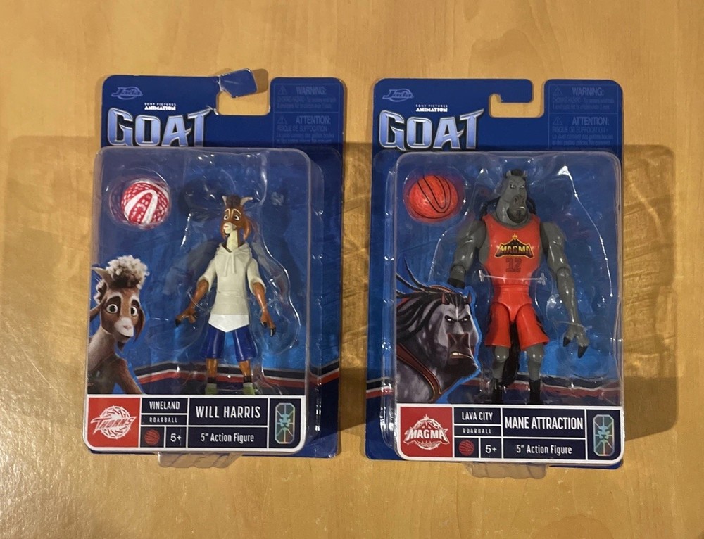 GOAT The Movie 5” Action Figures Set of 2, Mane Attraction & Will Harris