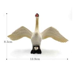 1pc Little Lamb Swan Rooster Chicken Sheep Animal Miniature Art Toy Figure Doll
