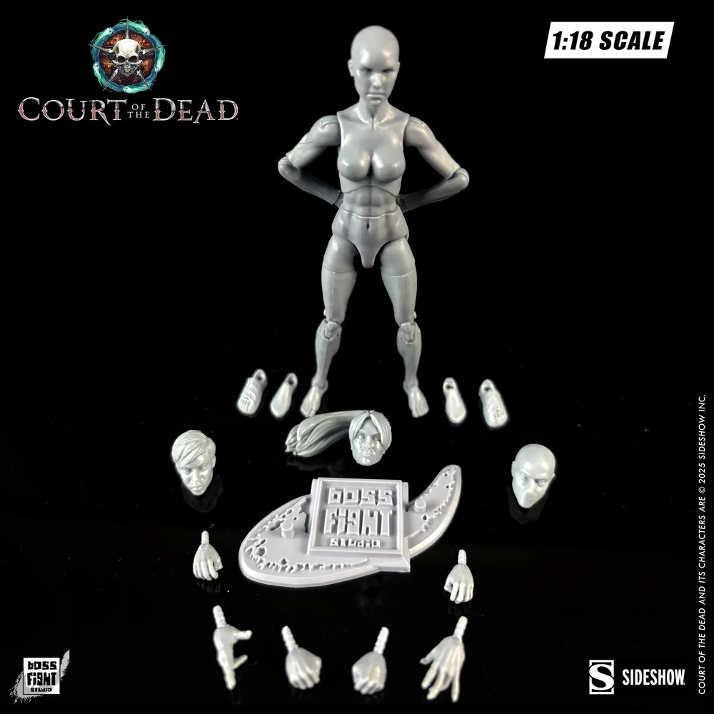Blank Ash Female 1:18 Scale Boss Fight Studio Action Figure 3 3/4″ For Customs