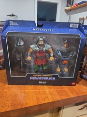 MASTERS OF THE UNIVERSE MASTERVERSE NEW ETERNIA RAM MAN DELUXE ACTION FIGURE LOT