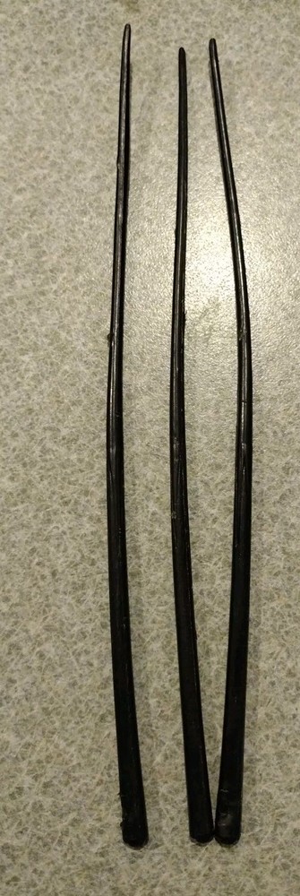 1960’s-70’s Auth/Orig Marx Johnny West Sam Cobra Set of 3 Pool Cue Sticks Good