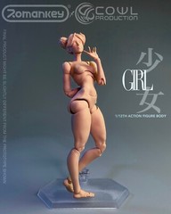 Romankey X COWL 1/12 Female Joint Body Suntan Super Mobile Girl 6″ Action Figure