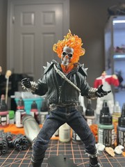 CUSTOM (PAINTED) ML Ghost Rider penance Headsculpt (READ DESCRIPTION)
