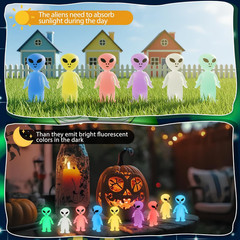 30 Pcs Mini Alien Figures Bulk Glow in the Dark Small Little Tiny Aliens Figurin