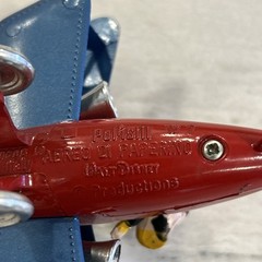 Polistil Poli Toys Disney Donald Duck Ww2 Diecast Metal Plane Vintage 60’s Italy