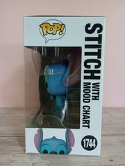 Funko POP! Disney Lilo & Stitch Stitch with Mood Chart #1744 W/Protector