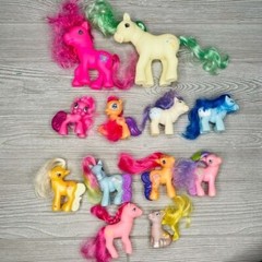 Vintage and new My little pony and horse lot figurine toys rainbow dash & more