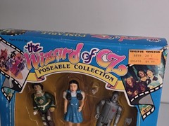 Wizard of Oz Action Figure Toys 50th Anniversary 1988 89 Turner Lot x 6 3.75”