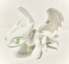 Toothless — How To Train Your Dragon 3D Printed Figure– Glow In the Dark Eyes
