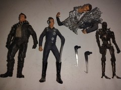 MOVIE MANIACS Vintage T2 T-800 T-1000 Action Figure Modern Black Endoskeleton