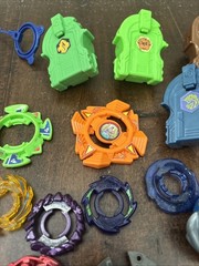 beyblade assorted lot some rare launchers metal plastic