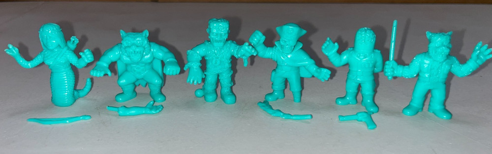 Super 7 The Worst Keshi teal full set of 6, muscle cortex red tiger captain dead