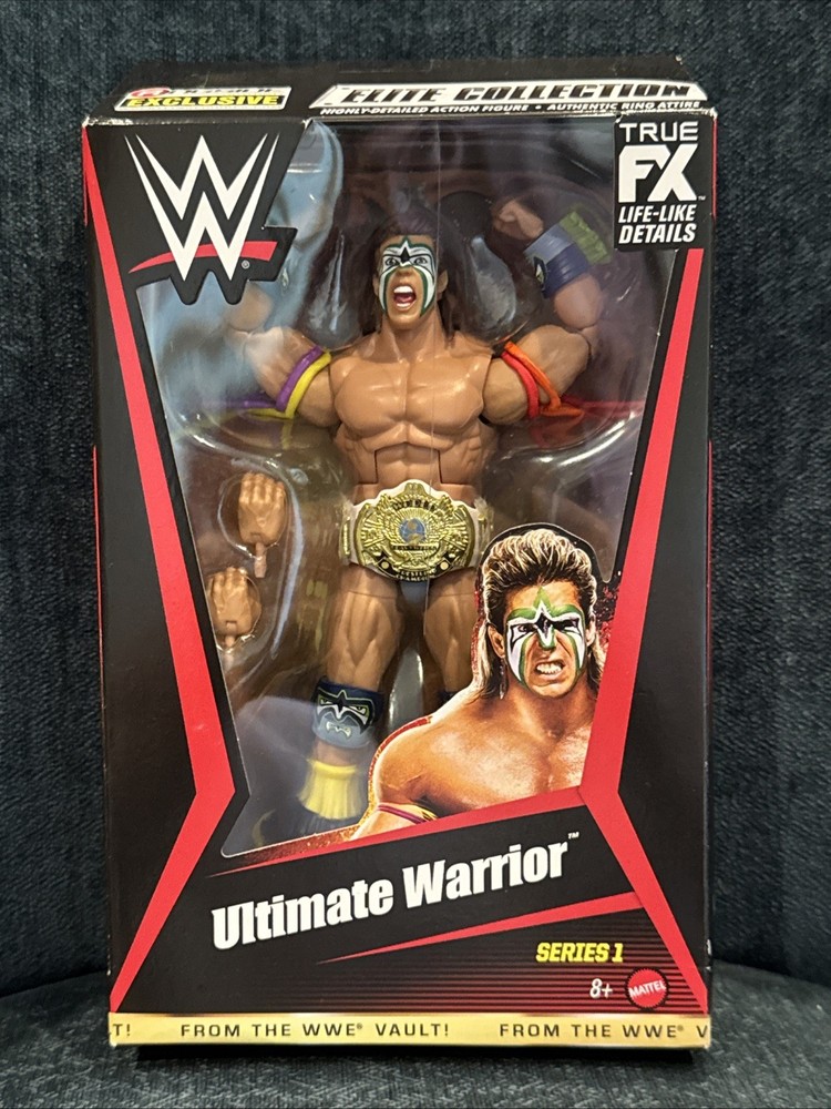 WWE Elite From The Vault Ultimate Warrior Series 1 Ringside Exclusive Figure