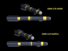M299/M310 Launcher with AGM-114 Hellfire or AGM-179 JAGM, multiple scales