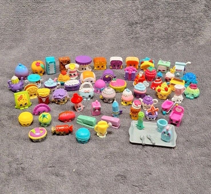 Lot of 55+ Shopkins Various Seasons Mix Rares and Commons