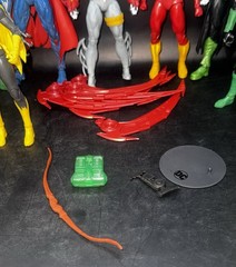Lot Of 9 DC McFarlane Figures Bat Girl Green Lantern Batman Superman Flash