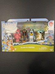 Bluey & Friends Action Figure 4-Pack Bluey Snickers Coco Honey