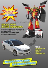 Hello Carbot SONATA ARTY Admiral Transforming Robot figure Car Toy Hyundai LF