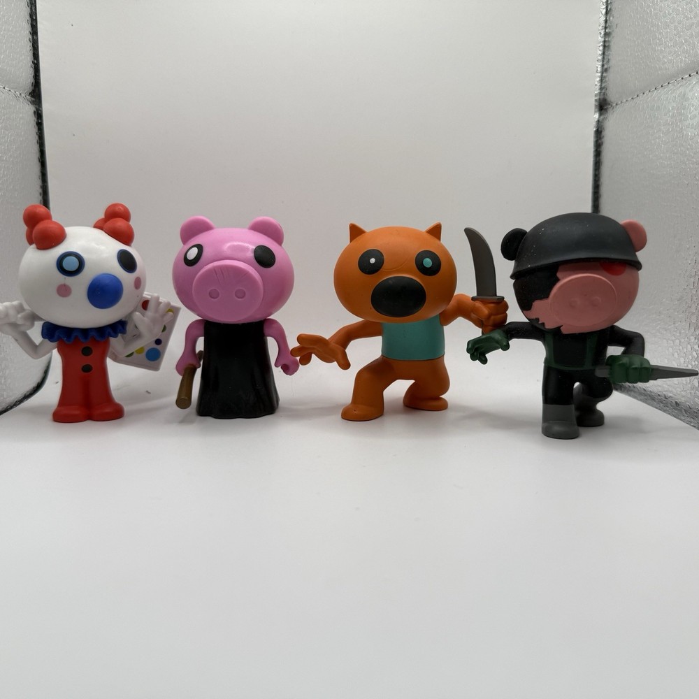 PIGGY Minifigure Collectible Figure Mini Toon Phat Mojo PVC Set of 4