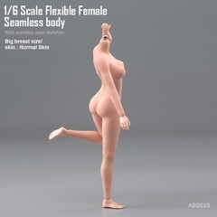 1/6 Female Seamless Flexible Body Super Large Bust Breast Silicone 12” Figure